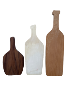 Servier-Holzbretter in Flaschenform