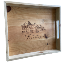 Holztablett aus Bodegas Fuentespina-Weinkiste