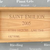 Holztablett aus Weinkiste von Saint Emilion